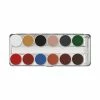 Kryolan Professional Make-Up Kryolan Aquacolor Palette 12 Colors
