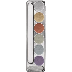 Kryolan Aquacolor Metallic Palette 6 Colors