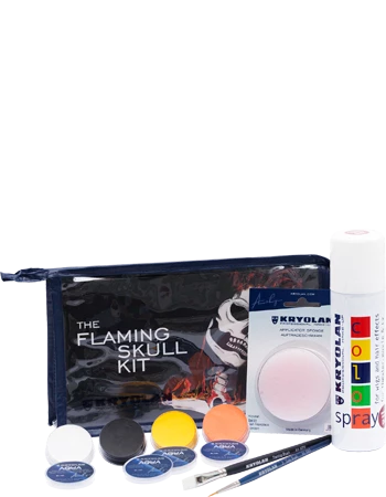 Kryolan Professional Make-Up Kryolan The Flaming Skull Kit 1 Kryolan Professional Make-Up Kryolan The Flaming Skull Kit