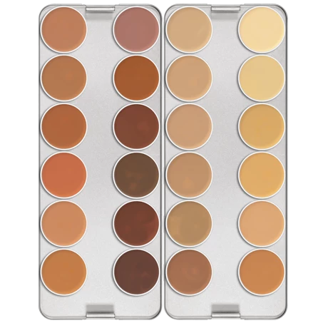 Kryolan Dermacolor Camouflage Creme Palette 24 Colors Kryolan Professional Make-Up 1 Kryolan Dermacolor Camouflage Creme Palette 24 Colors Kryolan Professional Make-Up