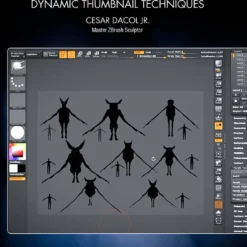 Stan Winston Studio Zbrush Design - Dynamic Thumbnail Techniques (DVD)
