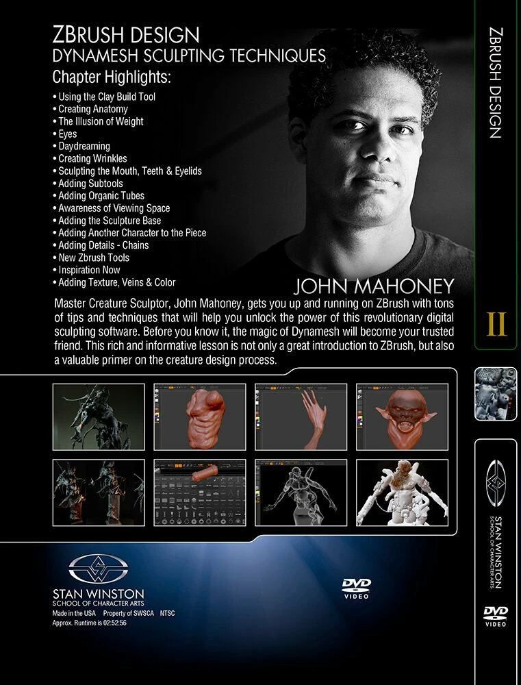 Kits & Tools Stan Winston Studio Zbrush Design - Dynamesh Sculpting Techniques (DVD) 2 Kits & Tools Stan Winston Studio Zbrush Design - Dynamesh Sculpting Techniques (DVD)