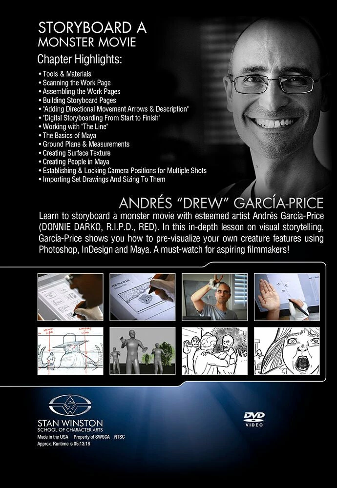 Stan Winston Studio Storyboard A Monster Movie - Digital Techniques (DVD) Kits & Tools 2 Stan Winston Studio Storyboard A Monster Movie - Digital Techniques (DVD) Kits & Tools