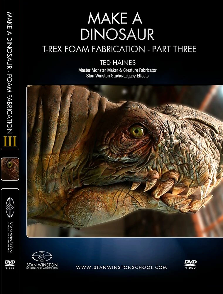 Stan Winston Studio Make A Dinosaur T-Rex Foam Fabrication (DVD) Kits & Tools 5 Stan Winston Studio Make A Dinosaur T-Rex Foam Fabrication (DVD) Kits & Tools