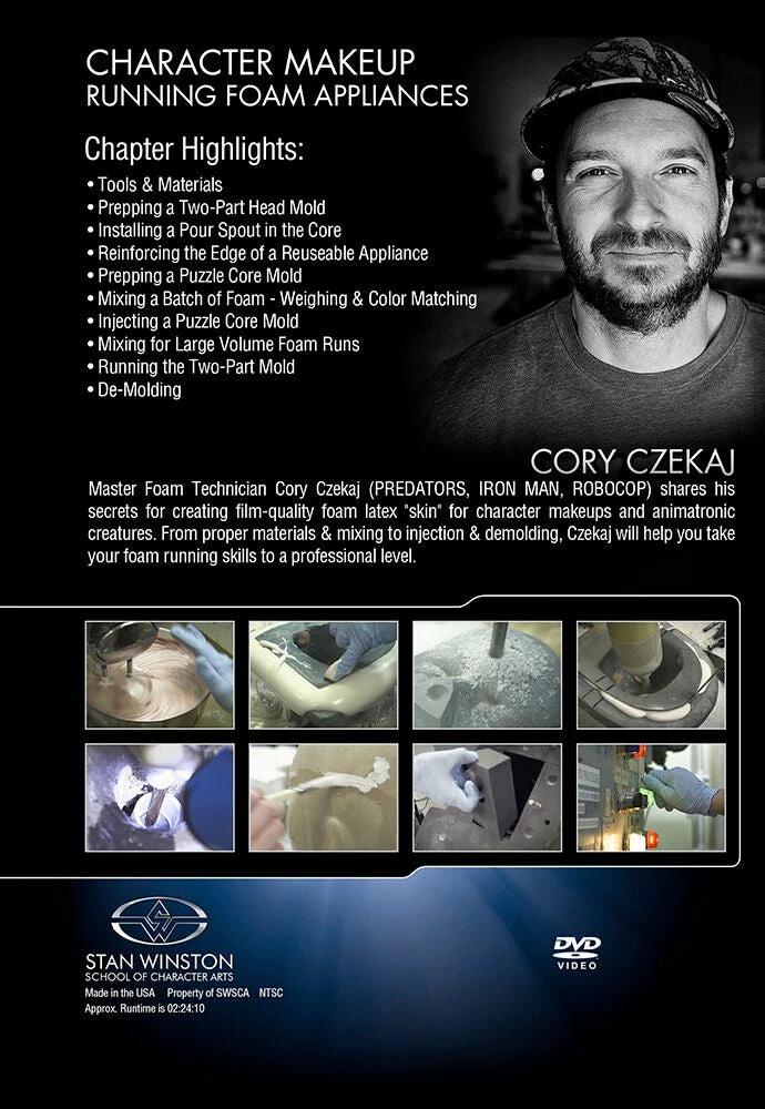 Stan Winston Studio Character Makeup - Running Foam Appliances (DVD) 2 Stan Winston Studio Character Makeup - Running Foam Appliances (DVD)