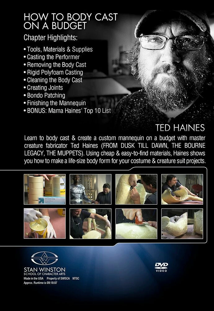 Kits & Tools Stan Winston Studio How To Body Cast On A Budget (DVD) 2 Kits & Tools Stan Winston Studio How To Body Cast On A Budget (DVD)