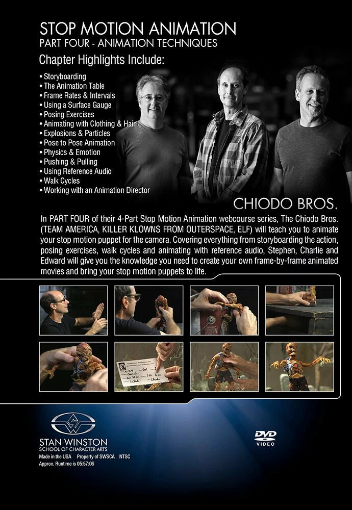 Kits & Tools Stan Winston Studio Stop Motion Animation (DVD) 8 Kits & Tools Stan Winston Studio Stop Motion Animation (DVD)