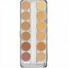 Kryolan Professional Make-Up Kryolan Dermacolor Camouflage Creme Palette 12 Colors - (A)
