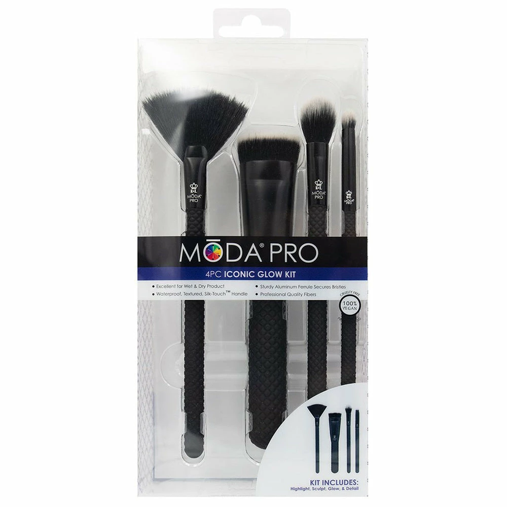 Royal And Langnickel MODA Pro 4pc Iconic Glow Kit 2 Royal And Langnickel MODA Pro 4pc Iconic Glow Kit