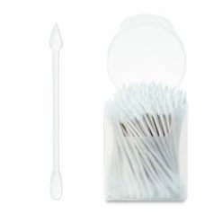 Camera Ready Cosmetics Point And Flat Oval Tip Swab - 120pc.