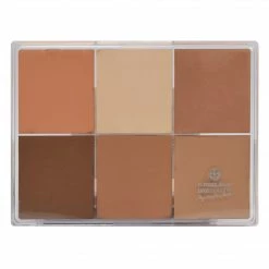 MAQ Pro Maqpro 6-color Fard Creme Foundation Palette Face