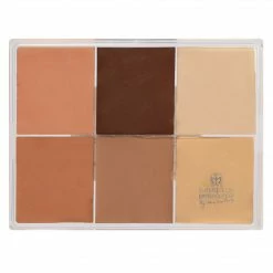 MAQ Pro Maqpro 6-color Fard Creme Foundation Palette Face