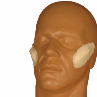 Rubber Wear Angular Cheekbones Foam Latex Prosthetic (FRW-077) 1 Rubber Wear Angular Cheekbones Foam Latex Prosthetic (FRW-077)