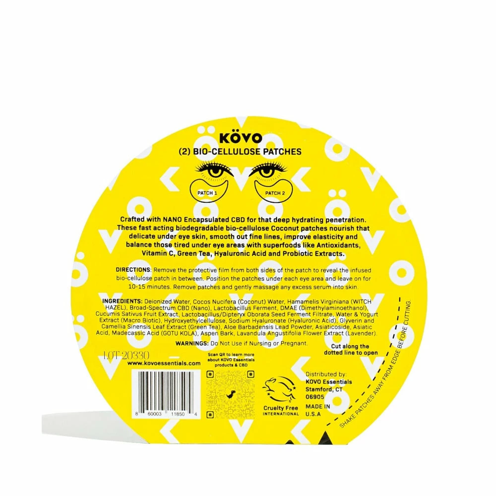 KOVO Bio-Cellulose Undereye Patches 2 KOVO Bio-Cellulose Undereye Patches