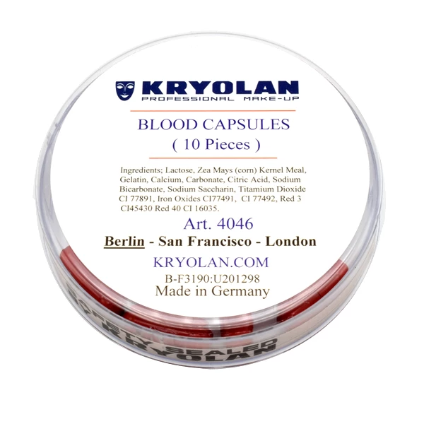 Kryolan Professional Make-Up Kryolan Blood Capsules 1 Kryolan Professional Make-Up Kryolan Blood Capsules