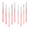 Bdellium Tools Pink Bambu Brushes For Eyes Kits & Tools