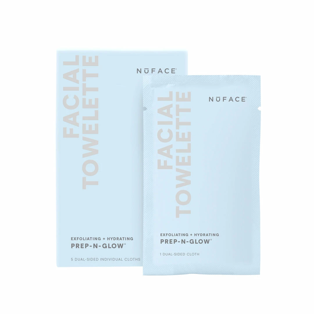 NuFACE Prep-N-Glow Cleanse + Exfoliation Cloths (5pk) 1 NuFACE Prep-N-Glow Cleanse + Exfoliation Cloths (5pk)