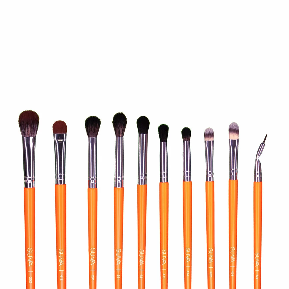 SUVA Beauty Neon Brush Set (10 Eye Brushes) Kits & Tools 1 SUVA Beauty Neon Brush Set (10 Eye Brushes) Kits & Tools