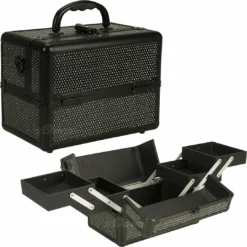 Kits & Tools Just Case 4-Tiers Expandable Trays Makeup Case - Black Krystal (C0211KLAB)