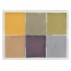 MAQ Pro Maqpro 6-color Fard Creme Foundation Palette Face