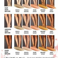 Melanie Mills Hollywood Gleam Face & Body Radiance 1oz.