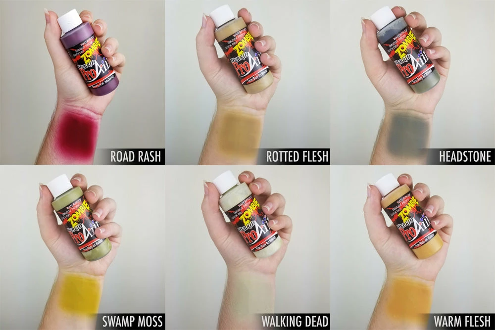 ProAiir Hybrid Waterproof Makeup Zombie 1 Kit Face 2 ProAiir Hybrid Waterproof Makeup Zombie 1 Kit Face