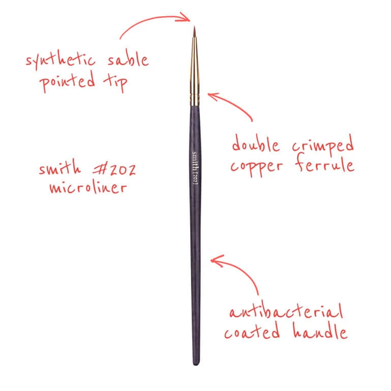 Smith Cosmetics 202 Microliner Brush Kits & Tools 2 Smith Cosmetics 202 Microliner Brush Kits & Tools